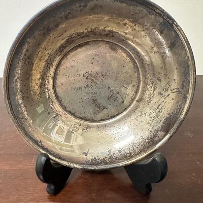 CAMDEN HORSE SHOW 1934 PAIR OF HUNTERS STERLING SILVER AWARD PLATE