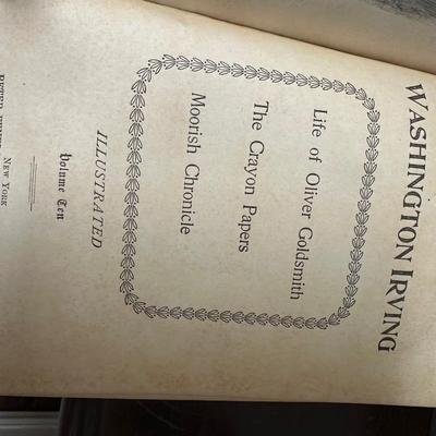 WASHINGTON IRVINGS WORKS BOOKS 8 VOLUMNS