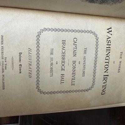 WASHINGTON IRVINGS WORKS BOOKS 8 VOLUMNS