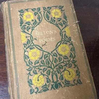 6 ANTIQUE POEM BOOKS
