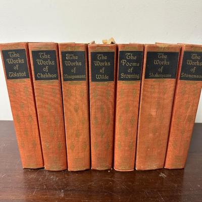 7 BOOK SET ANTIQUE