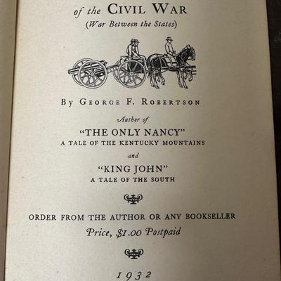 A SMALL BOY'S RECOLLECTIONS OF THE CIVIL WAR BOOK 1932
