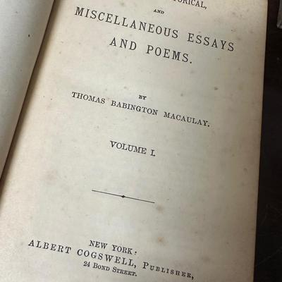 ANTIQUE BOOK LOT
