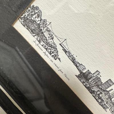 BLACK AND WHITE FRAMED ART