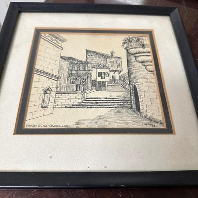 BLACK AND WHITE FRAMED ART