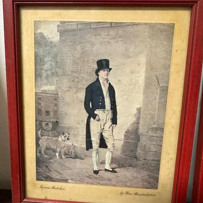 ANTIQUE FRAMED HORSE HUNT PRINTS