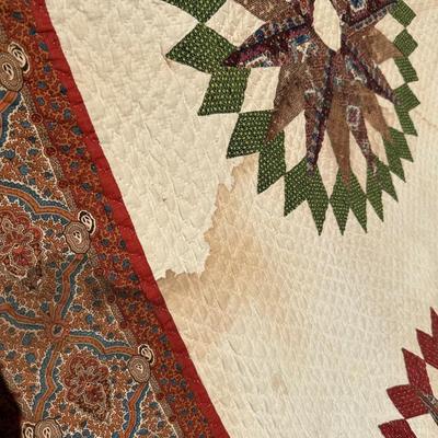 VINTAGE QUILT, SIGNED