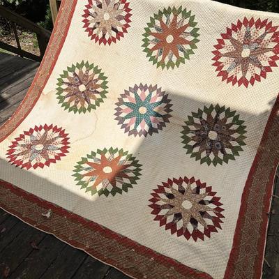 VINTAGE QUILT, SIGNED