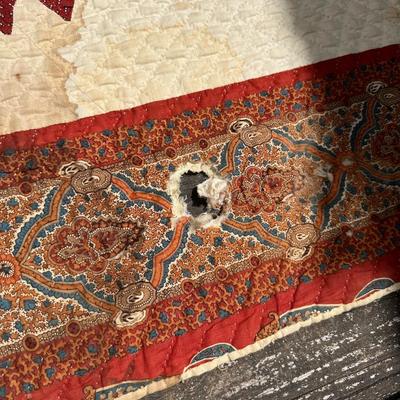 VINTAGE QUILT, SIGNED