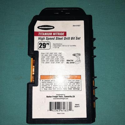 NEW HIGH SPEED STEEL DRILL BIT SET
