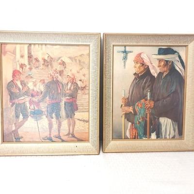 TWO VINTAGE FRAMED PICTURES