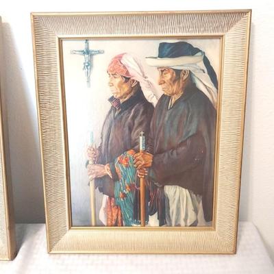 TWO VINTAGE FRAMED PICTURES