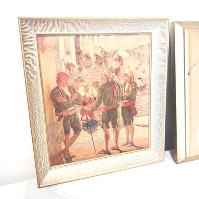 TWO VINTAGE FRAMED PICTURES