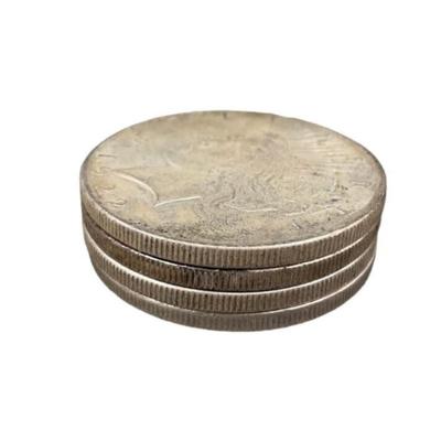 Lot of 4 Silver 1922 Peace Dollars