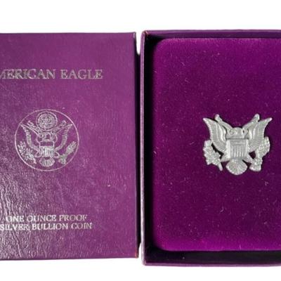 Lot of 4 1986 "S" American Eagle Silver Dollar Proofs