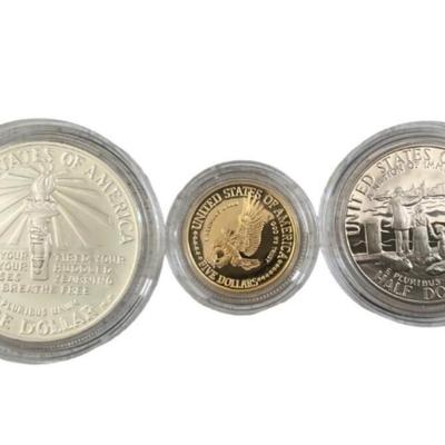 1986 U.S. Mint Proof Gold & Silver Liberty Coin Set