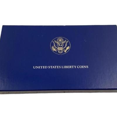 1986 U.S. Mint Proof Gold & Silver Liberty Coin Set