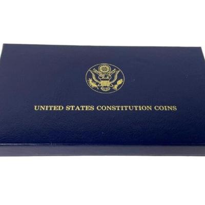 1987 U.S. Mint Gold & Silver Constitution Proof Coin Set