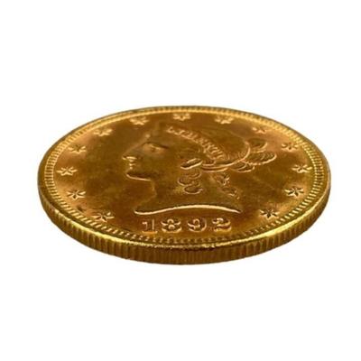 1892 Coronet Head Liberty $10 Gold Piece