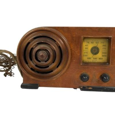 Vintage Emerson Bulls Eye Tube Radio