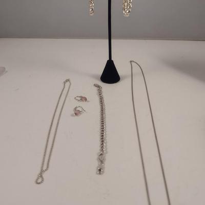 Collection of Sterling Silver Jewelry- Approx Total Weight 25.5 Grams (#66)