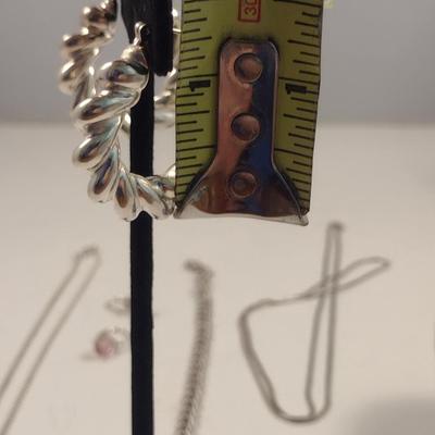 Collection of Sterling Silver Jewelry- Approx Total Weight 25.5 Grams (#66)