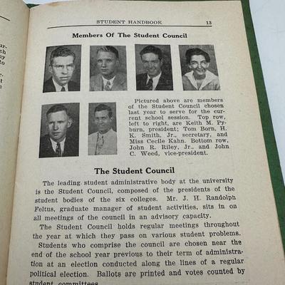 1935 Tulane University Handbook