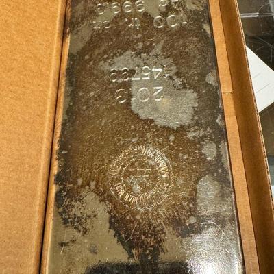 APMEX 100 OZ silver .999 Bar