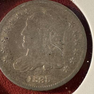 1835 Capped Bust .5c VF U S coin