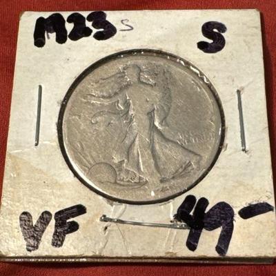 1923 S LIBERTY WALKING F U S COIN HALF C108