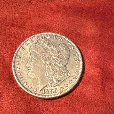 1885 P MORGAN U S COIN 1$ AU 60 C105