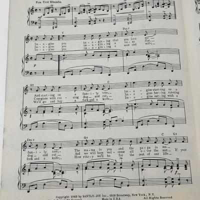 Vintage Sheet Music