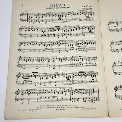 Vintage Sheet Music