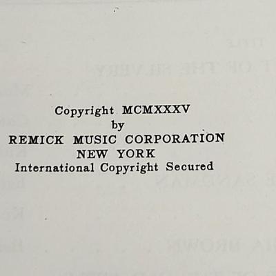 Vintage Sheet Music