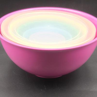 William Sonoma Colorful Melamine Nesting Bowls