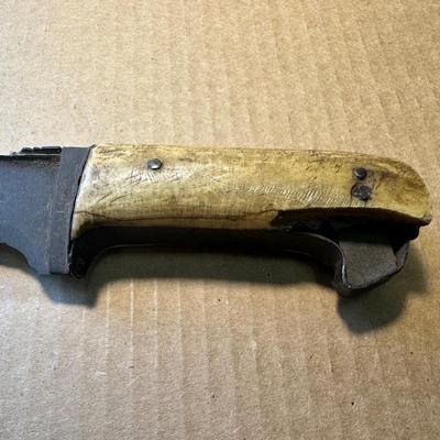 Antique Rare I*R Hilt Damascus Blade Indo Mughal Pesh Kabz Dagger Knife. (See description)