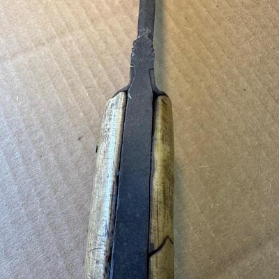 Antique Rare I*R Hilt Damascus Blade Indo Mughal Pesh Kabz Dagger Knife. (See description)