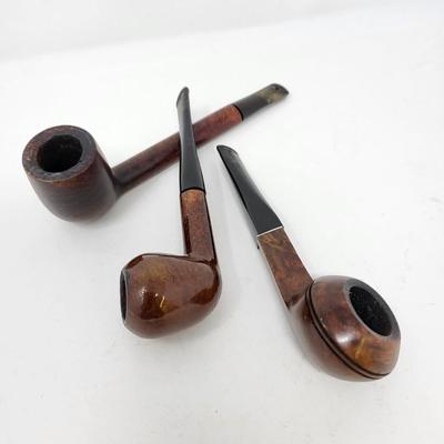 Box Of Vintage Matchbooks & Briar Pipes (3)