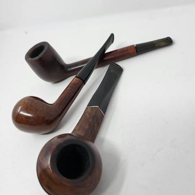 Box Of Vintage Matchbooks & Briar Pipes (3)