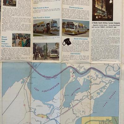 Vintage New Orleans Maps/Guides & Esso Decals