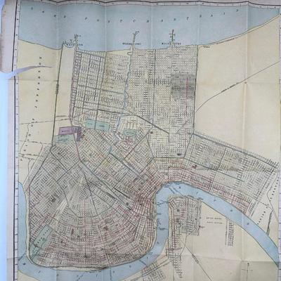 Vintage New Orleans Maps/Guides & Esso Decals