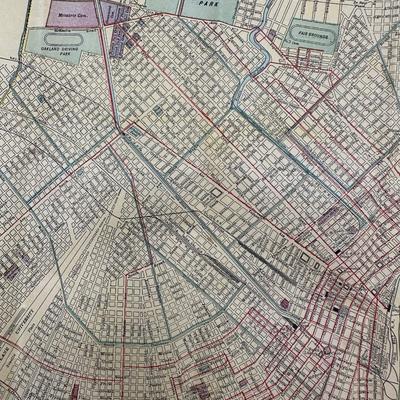 Vintage New Orleans Maps/Guides & Esso Decals