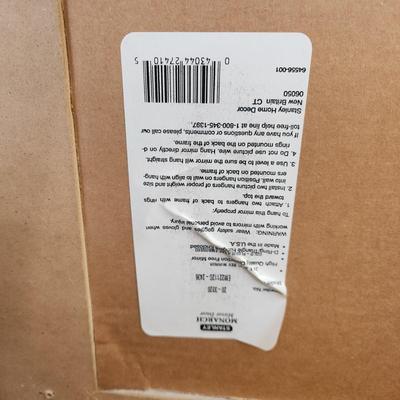 Beveled Gold Color Framed Mirror 30x42