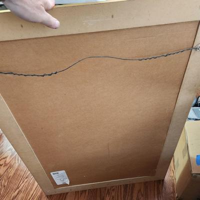 Beveled Gold Color Framed Mirror 30x42