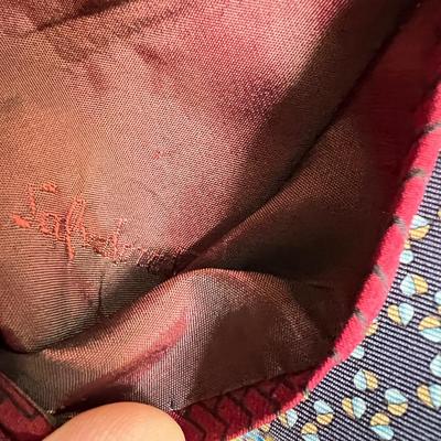 7 Luxury Designer Silk Ties - 5 Salvatore Ferragamo 2 Pink London