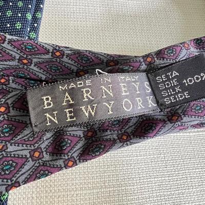 6 Luxury Designer Silk Ties - Dior, Valentino, Armani, Liberty