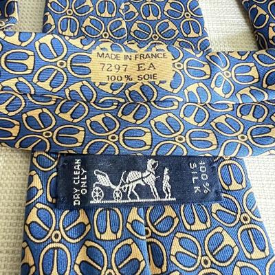 6 Hermes Luxury Designer Silk Ties