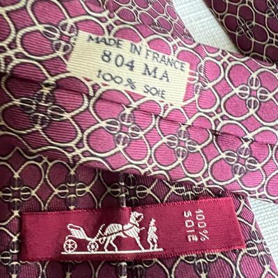 7 Hermes Luxury Designer Silk Ties