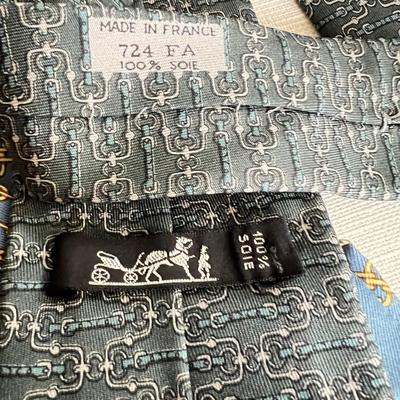 7 Hermes Luxury Designer Silk Ties