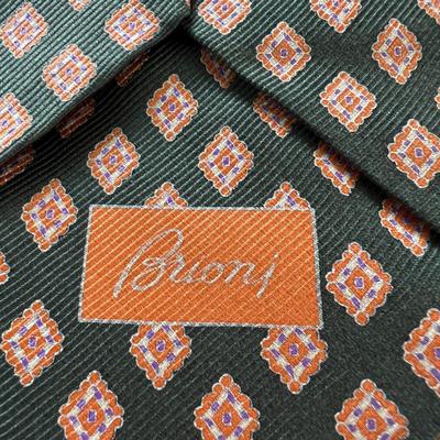 5 Luxury Designer Silk Ties - Brioni, Borrelli, Hilditch Key, Barker Black